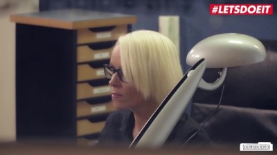 Hot German Secretary Gets Dirty with Hardworking Guy - LETSDOEIT