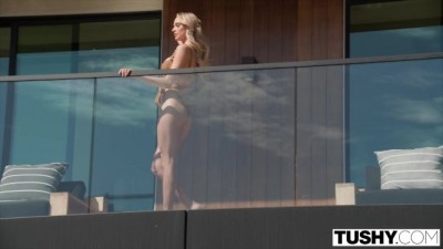 Rich Blonde's Naughty Threesome with Chef and Trainer