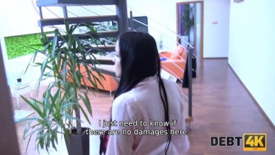 Naughty Debt Solutions: Hot Babe F---s Her Way Out of Trouble