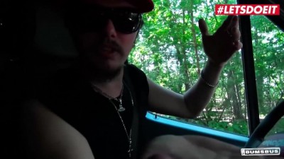 German Blonde Takes on Huge Black Cock – Hardcore Bus Adventure
