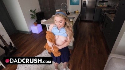 Petite Stepdaughter Gets Her Tight Pussy Satisfied with Cum After Intense Taboo Fuck