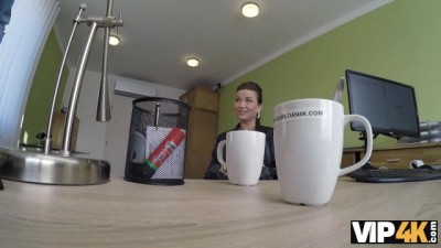 Debt-Driven Desires: Stunning Babe Moans in Pleasure