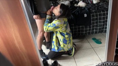 Intense Brunette Slap & Cock Tease Loop