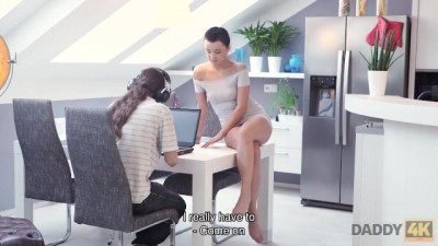 Guy Misses Out on Hot Sex While Rocking Headphones