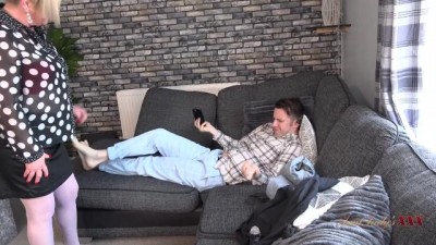 Hot and Horny British Landlady Battles Her Lazy Lodger
