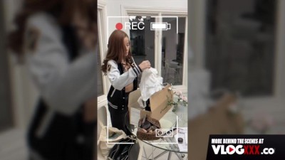 Tiny Brunette's Intense Behind-the-Scenes Action